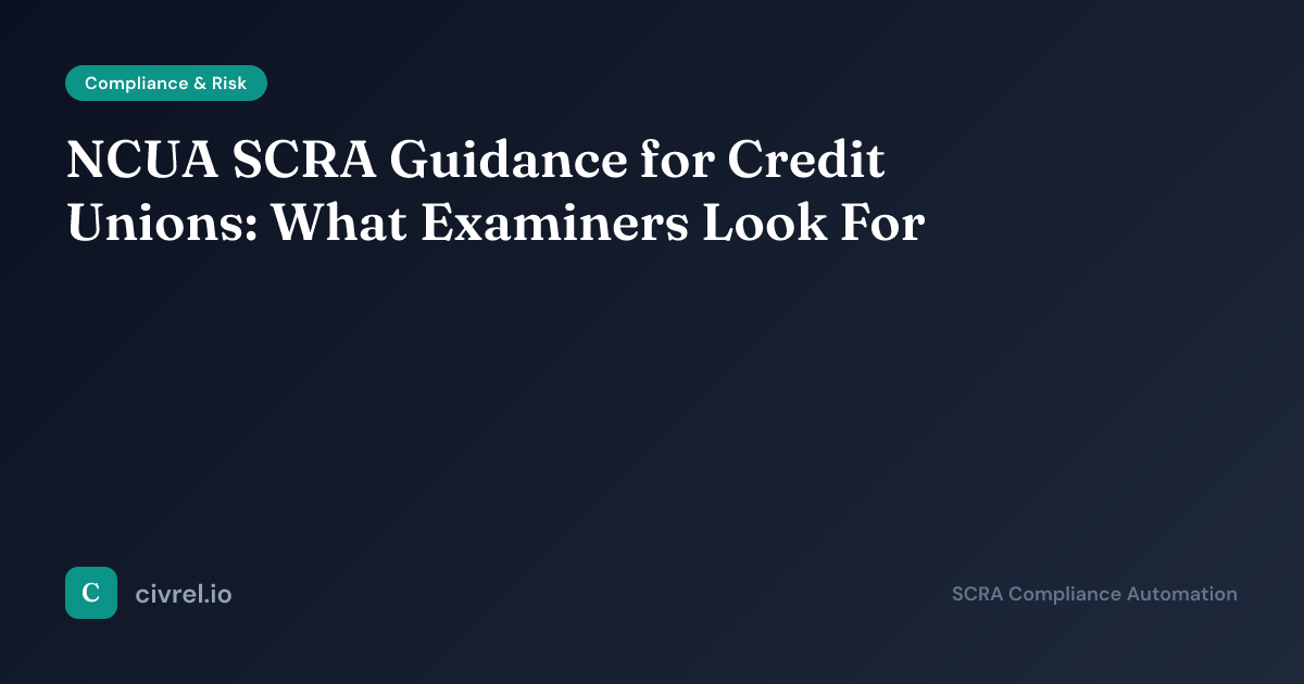Scra Coverage NCUA SCRA Guidance for Credit Unions: What Examiners Look For | Civrel