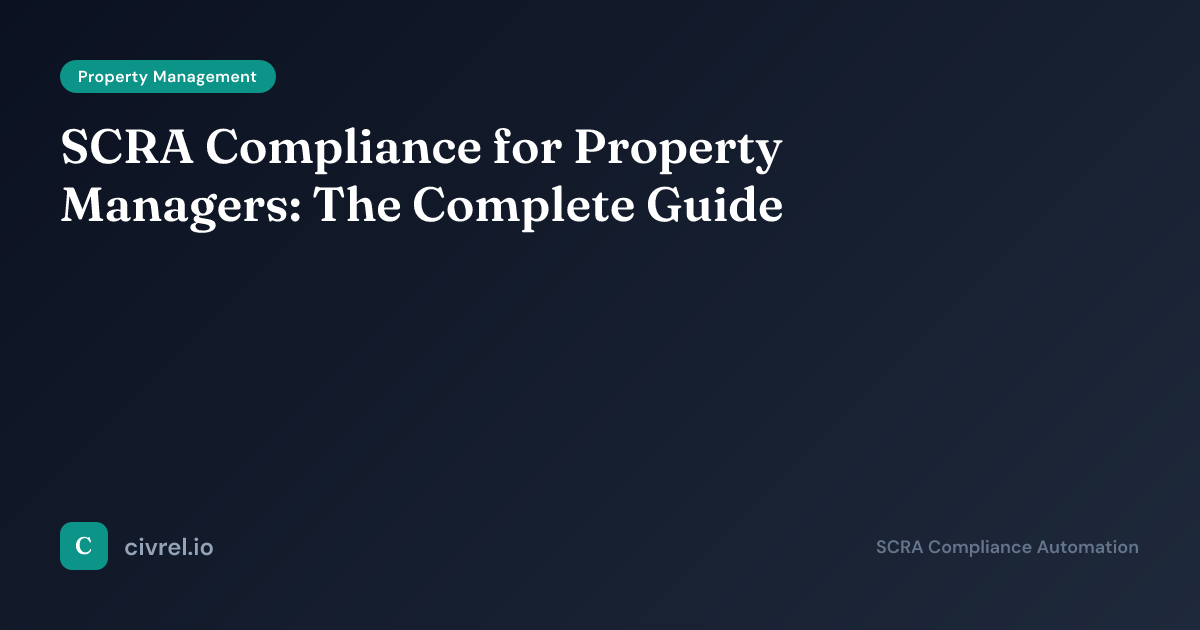 Scra Guide SCRA Compliance for Property Managers: The Complete Guide | Civrel